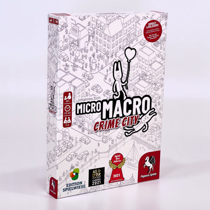 Die Verpackung vom Spiel des Jahres 2021 Micro Macro